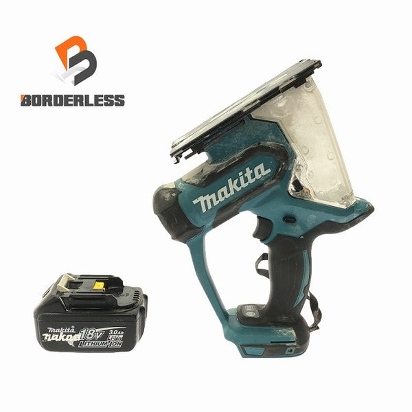 ☆中古品☆makita マキタ 18V 充電式ボードカッター SD180D バッテリ(BL1830)付 コードレス 角穴カッター ボード用切断機 - 1