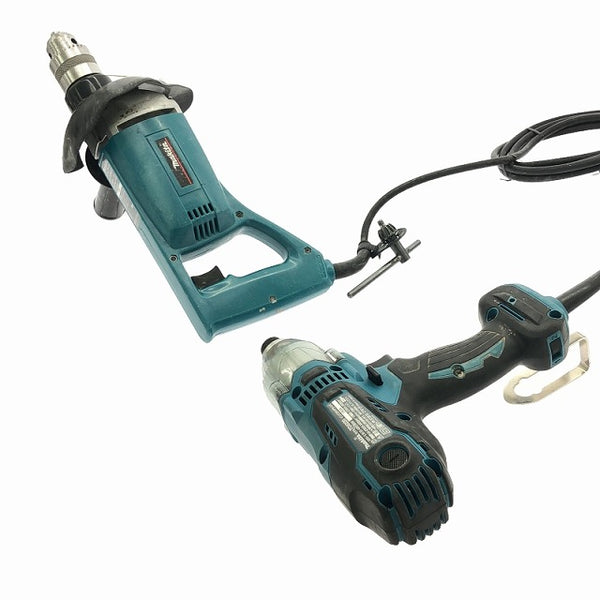 ☆中古品 2点セット☆ makita マキタ 100V 120mm ダイヤコアドリル 6300T インパクトドライバー TD0220 電動ドリル - 5