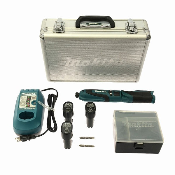 ☆美品☆makita マキタ 7.2V 充電式ペンインパクトドライバー TD021D バッテリー3個(7.2V1.0Ah) 充電器 ケース コードレス - 4