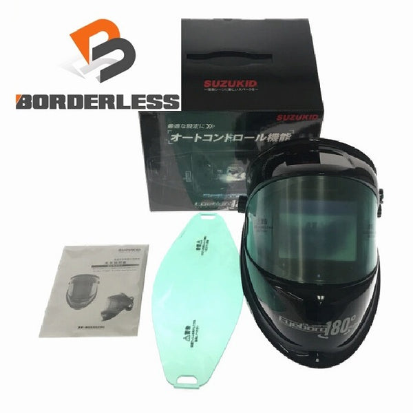 ☆未使用品☆ SUZUKIDスズキッド スター電器 自動遮光溶接面 アイボーグ180°デジタル EB-300PWD - 1