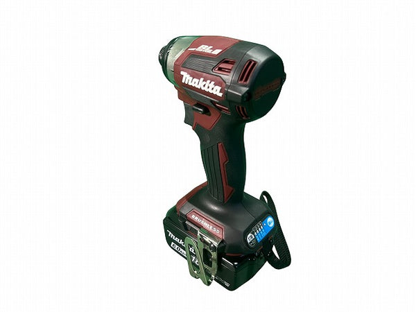 ☆未使用 復刻色☆makita マキタ 18V 充電式インパクトドライバ TD173DGXAR 赤/レッド バッテリー2個(18V 6.0Ah) 充電器 ケース付 - 6