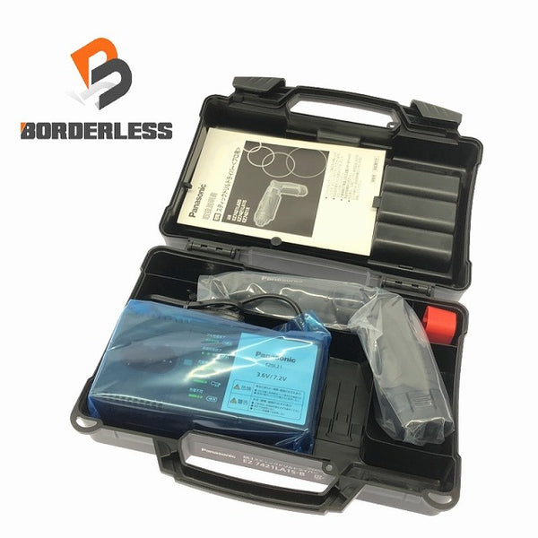 ☆未使用品☆Panasonic パナソニック 7.2V 充電式スティックインパクトドライバ EZ7421LA1S-B 黒/ブラック フルセット - 1