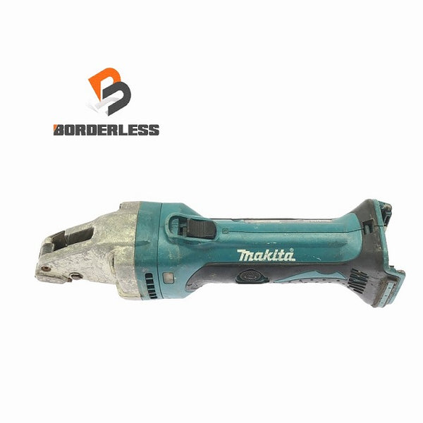 ☆中古品☆makita マキタ 14.4V 充電式ストレートシャー JS160D 本体のみ 軟鋼板1.6mm コードレス シャーリングカット 板金切断 - 1