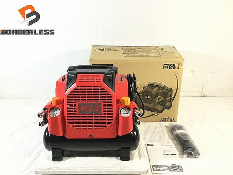 ☆未使用品☆ MAX マックス 8L 常圧専用 エアコンプレッサ AK-LL1301E 赤/レッド エア工具 エアーツール エアコンプレッサー