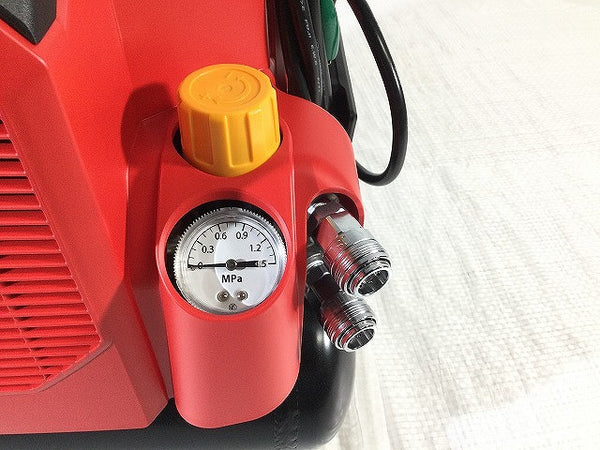 ☆未使用品☆ MAX マックス 8L 常圧専用 エアコンプレッサ AK-LL1301E 赤/レッド エア工具 エアーツール エアコンプレッサー - 7