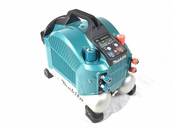 ☆未使用品☆makita マキタ 高圧/常圧 両用 エアコンプレッサー AC462XS 青 100V 7L コンパクト・低騒音 エアーコンプレッサー - 4