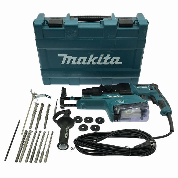 ☆比較的綺麗☆makita マキタ 100V 26mm 集じんハンマドリル HR2651 ケース付 コード式 集塵ハンマードリル 吸じんハンマードリル - 4