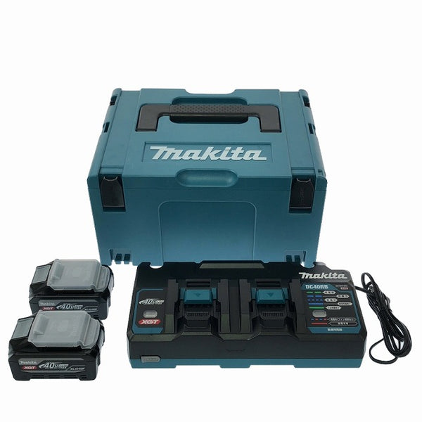 ☆未使用品☆makita マキタ 40Vmax 4.0Ah パワーソースキット XGT8 A-74837 バッテリー2個(BL4040F) 2口急速充電器(DC40RB) - 4