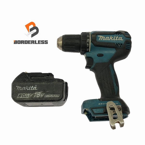 ☆比較的綺麗です☆makita マキタ 18V 充電式ドライバドリル XFD13 バッテリー(18V 6.0Ah)付き ドリルドライバー USAマキタ - 1