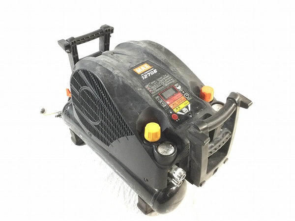 ☆中古品☆MAX マックス 常圧/高圧エアコンプレッサー AK-HL1270E 100V 11L 黒/ブラック エアーコンプレッサー エア工具 エアツール - 2