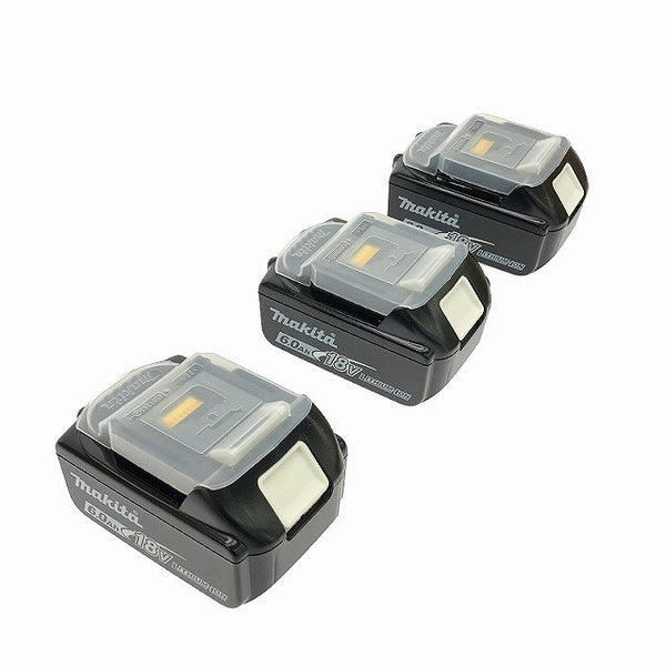 ☆箱なし未使用品3点☆makita マキタ 18V 6.0Ah 純正 リチウムイオンバッテリー BL1860B 残量表示付 リチウムイオン電池 蓄電池 - 2