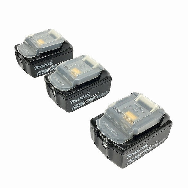☆箱なし未使用品3点☆makita マキタ 18V 6.0Ah 純正 リチウムイオンバッテリー BL1860B 残量表示付 リチウムイオン電池 蓄電池 - 4