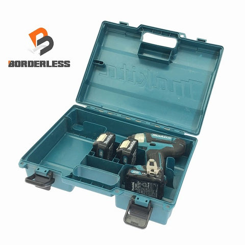 ☆中古品☆makita マキタ 10.8V 充電式インパクトドライバー TD110D バッテリ3個(1.5Ah) ケース付 コードレス