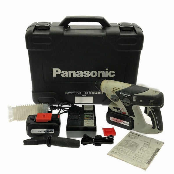 ☆中古品☆ Panasonic パナソニック 28.8V 充電ハンマードリル EZ7880 バッテリー2個(28.8V 3.1Ah)付き 充電器(EZ0L81)付き - 4