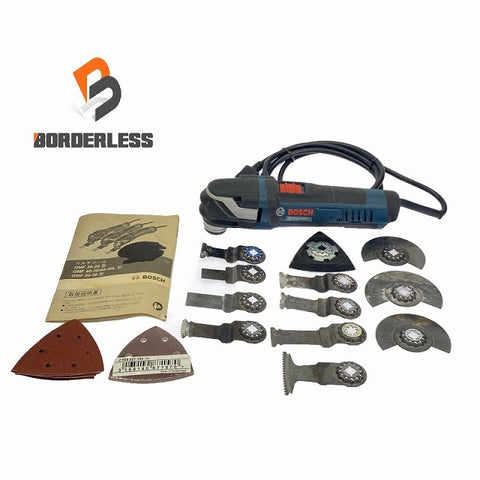 ☆中古品☆BOSCH ボッシュ 100V マルチツール GMF40-30 刃多数 説明書付 コード式 カットソー マルチパワーツール 切削