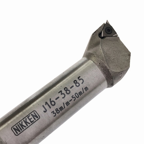 ☆中古品セット☆NIKKEN 日研工作所 DJボーリングヘッド Q26-DJ8-44 ボーリングツール K32-Q26-35 ボーリングバイト3本 フライス盤 - 10