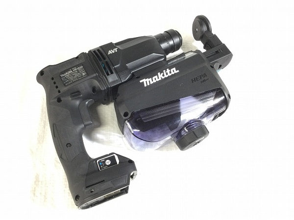 ☆未使用品☆makita マキタ 18V 18mm 充電式ハンマドリル HR182DGXVB 黒 バッテリ2個(6.0Ah) 充電器 集じんシステム ケース付 - 5