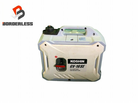 ☆比較的綺麗です☆KOSHIN 工進 3.4L インバーター発電機 GV-16SE ガソリンエンジン 50/60Hz切替式 アウトドア キャンプ