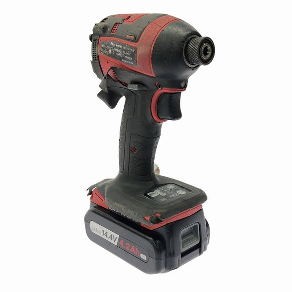 ☆中古品☆Panasonic パナソニック 14.4V/18V 充電インパクトドライバー EZ75A7 バッテリー1個(14.4V 4.2Ah) - 4