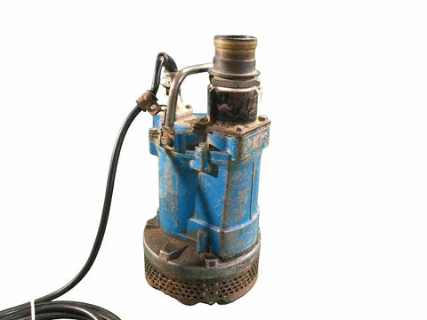 ☆近畿圏のみ送料無料☆TSURUMI ツルミ 水中ハイスピンポンプ KTV2-37 ホース付 200V 60Hz 口径80mm 揚程18m 水中ポンプ 鶴見 - 0