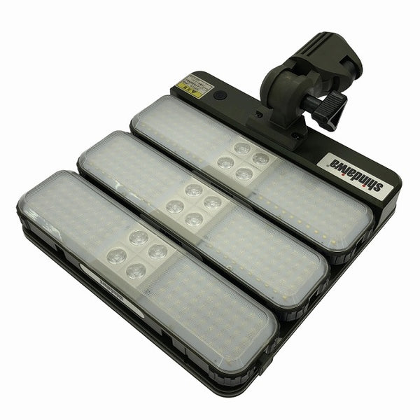 ☆未使用品☆SHINDAIWA 新ダイワ LEDハイブリッド投光器 HTL305LF-M 本体+パーツ+三脚+専用ケース フルセット ソーラー式照明 - 5