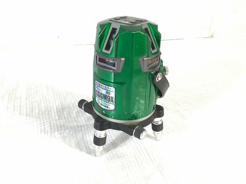 ☆中古品☆LTCテクノ販売 グリーンレーザー墨出し器 LTC-SSGM9X 本体＋ACアダプタ付 グリンレーザー墨出し機 光学測定器 - 0