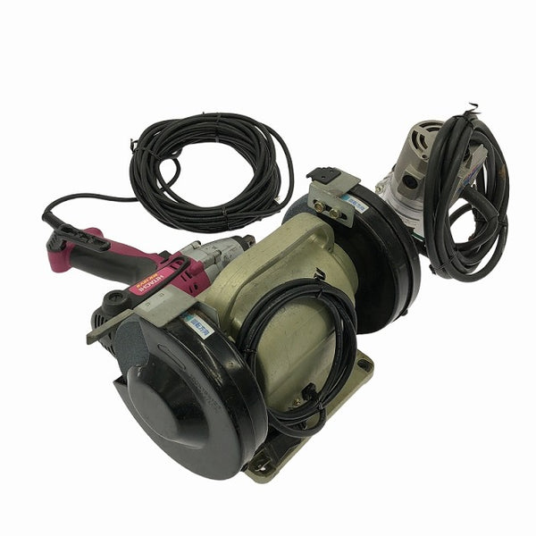 ☆中古品 3点セット☆日立工機 インパクトレンチ WR12VB 三共 ベンチグラインダー HBG-152 マキタ トリマ 3701 - 3