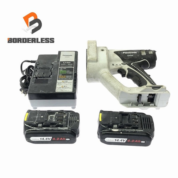 ☆中古品☆Panasonic パナソニック 14.4V 充電全ネジカッター EZ4540 バッテリ2個(4.2Ah) 充電器付 充電式 全ねじカッター - 1