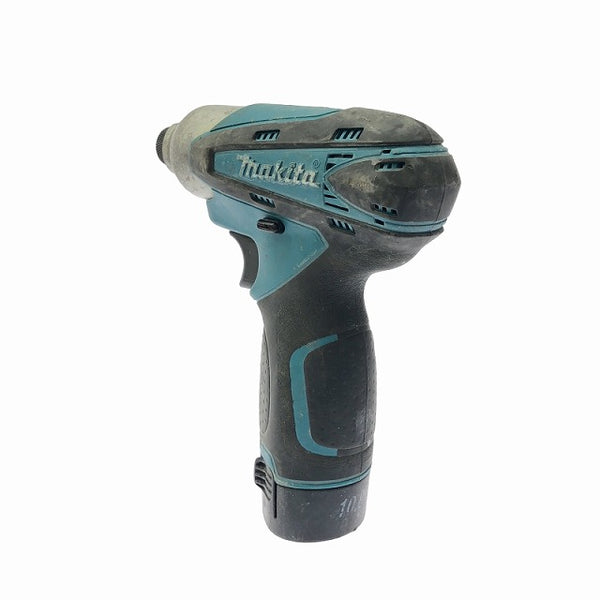 ☆中古品☆makita マキタ 10.8V 充電式インパクトドライバー TD090D 青 バッテリ2個(1.3Ah) 充電器付 コードレス バッテリー式 - 5