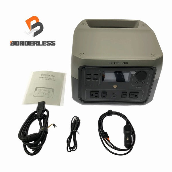 ☆箱なし保管品☆EcoFlow エコフロー RIVER 2 MAX ポータブル電源 ZMR610-B-JP 512Wh 純正弦波 AC/DC/USB-A/USB-C出力 アウトドア - 1