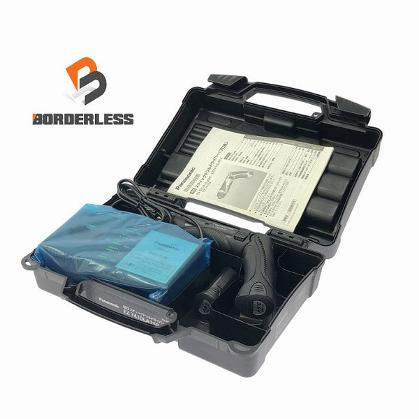 ☆未使用品☆Panasonic パナソニック 3.6V 充電スティックドリルドライバー EZ7410LA2SB1 黒 バッテリ2個(1.5Ah) 充電器 ケース - 1