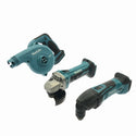 ☆中古品 3点セット☆makita マキタ 100mm 14.4V 充電式ディスクグラインダ GA400D 充電式マルチツール TM40D 充電式ブロワ UB182D - 2