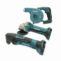 ☆中古品 3点セット☆makita マキタ 100mm 14.4V 充電式ディスクグラインダ GA400D 充電式マルチツール TM40D 充電式ブロワ UB182D - 5