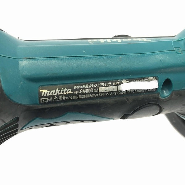 ☆中古品 3点セット☆makita マキタ 100mm 14.4V 充電式ディスクグラインダ GA400D 充電式マルチツール TM40D 充電式ブロワ UB182D - 7