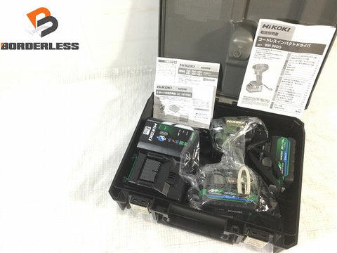 ☆未使用☆HiKOKI ハイコーキ 36V コードレスインパクトドライバー WH36DD(2XHGSZ) フォレストグリーン フルセット マルチボルト