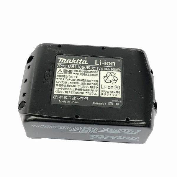 ☆未使用品☆makita マキタ 18V 6.0Ah 純正リチウムイオンバッテリー BL1860B 残量表示付 蓄電池 LITHIUM-ION 雪マーク - 10