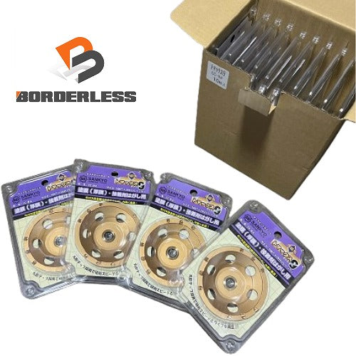 ☆未使用14枚☆SANKYO 三京ダイヤモンド トマックス9 CC-R4 外径100mm 研削用 塗膜剥がし 接着剤はがし ダイヤモンドホイール - 1