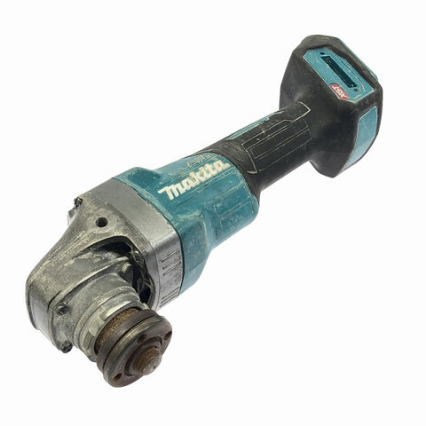 ☆中古品☆ makita マキタ 40Vmax 125mm 充電式ディスクグラインダ GA002G 青/ブルー 本体+パーツ+バッテリー2個(2.5Ah) - 0