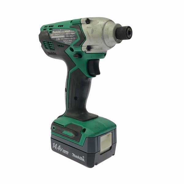 ☆中古品☆ makita マキタ 14.4V 充電式インパクトドライバ M695D バッテリー(1.1Ah) 充電器 ケース付き 電動工具 締め付け - 4