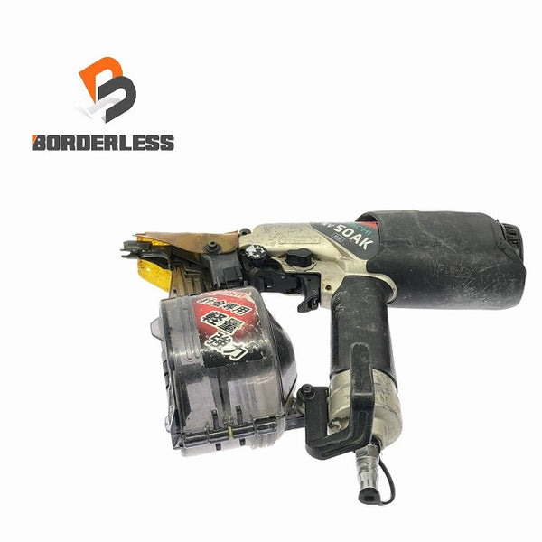 ☆中古品☆HITACHI 日立工機 50mm 常圧/一般圧 ロール釘打機 NV50AK ロール釘打ち機 エア釘打機 エア釘打ち機 コイルネイラ - 1