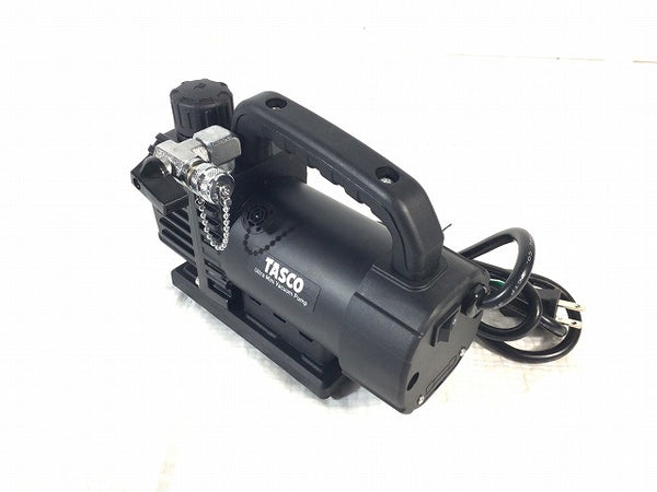 ☆美品セット☆TASCO タスコ ウルトラミニシングルステージ真空ポンプ TA150SV ミニ真空計 TA142BP バルブ TA166ZA ホース付 - 2