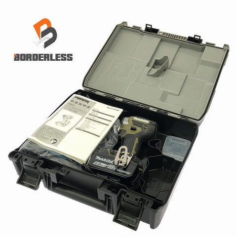 ☆極美品 セット☆makita マキタ 18V 充電式インパクトドライバ TD173D オリーブ バッテリー1個(18V 6.0Ah) 充電器 ケース付