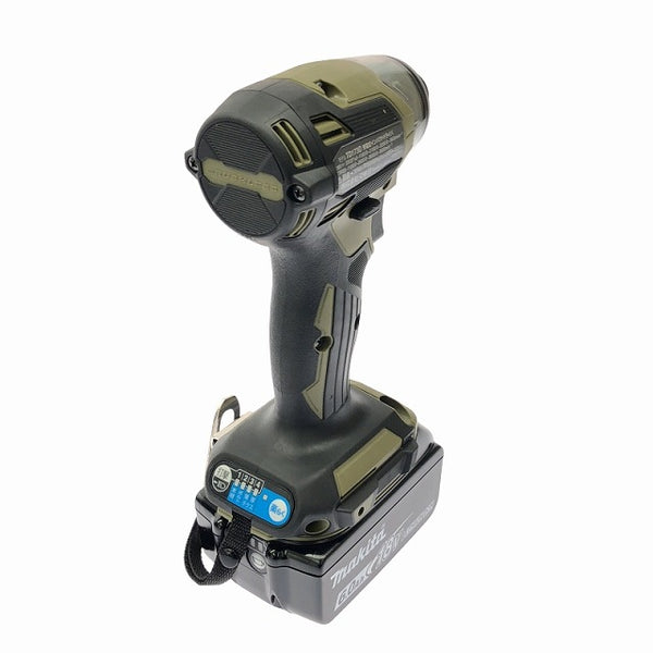 ☆極美品 セット☆makita マキタ 18V 充電式インパクトドライバ TD173D オリーブ バッテリー1個(18V 6.0Ah) 充電器 ケース付 - 6