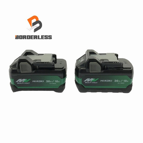 ☆未使用品2個セット☆HiKOKI ハイコーキ 36V 2.5Ah 純正 マルチボルトバッテリー BSL36A18X×2 リチウムイオンバッテリー 蓄電池