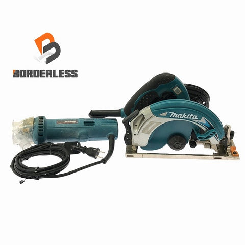 ☆中古品 2点セット☆makita マキタ 100V 防じんボードトリマ 3706 本体のみ 165mm マルノコ 5637BA 本体のみ