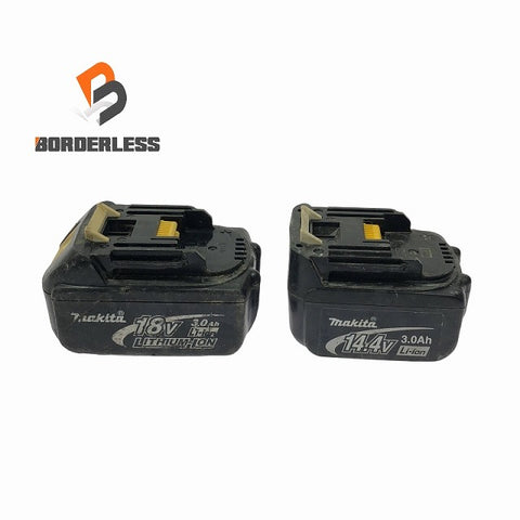 ☆中古品2個セット☆makita マキタ 純正 リチウムイオンバッテリー 18V 3.0Ah BL1830 14.4V 3.0Ah BL1430 リチウムイオン電池