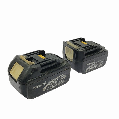 ☆中古品2個セット☆makita マキタ 純正 リチウムイオンバッテリー 18V 3.0Ah BL1830 14.4V 3.0Ah BL1430 リチウムイオン電池 - 0
