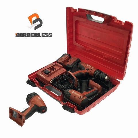 ☆中古品☆HILTI ヒルティ 14.4V 充電式インパクトドライバ SID144-A ドリルドライバ SFH144-A ライト SFL144-A バッテリ2個 充電器