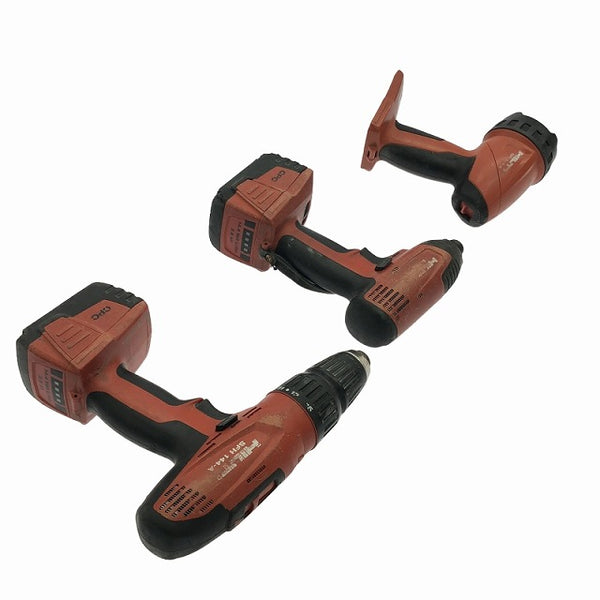 ☆中古品☆HILTI ヒルティ 14.4V 充電式インパクトドライバ SID144-A ドリルドライバ SFH144-A ライト SFL144-A バッテリ2個 充電器 - 6