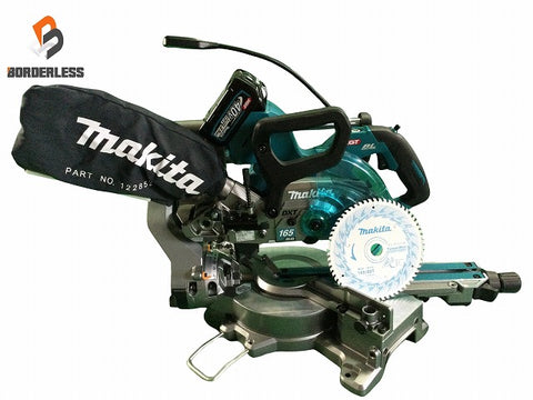 ☆美品☆makita マキタ 40Vmax 165mm 充電式スライドマルノコ LS009G 鮫肌チップソー バッテリー1個(BL4025)付 切断機 木工